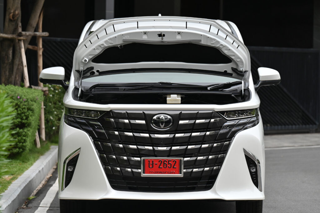 ขายรถใหม่ศูนย์โตโยต้า Alphard HEV Luxury รุ่น Top ยังไม่จดทะเบียน เบาะ Executive Lounge สีน้ำตาล