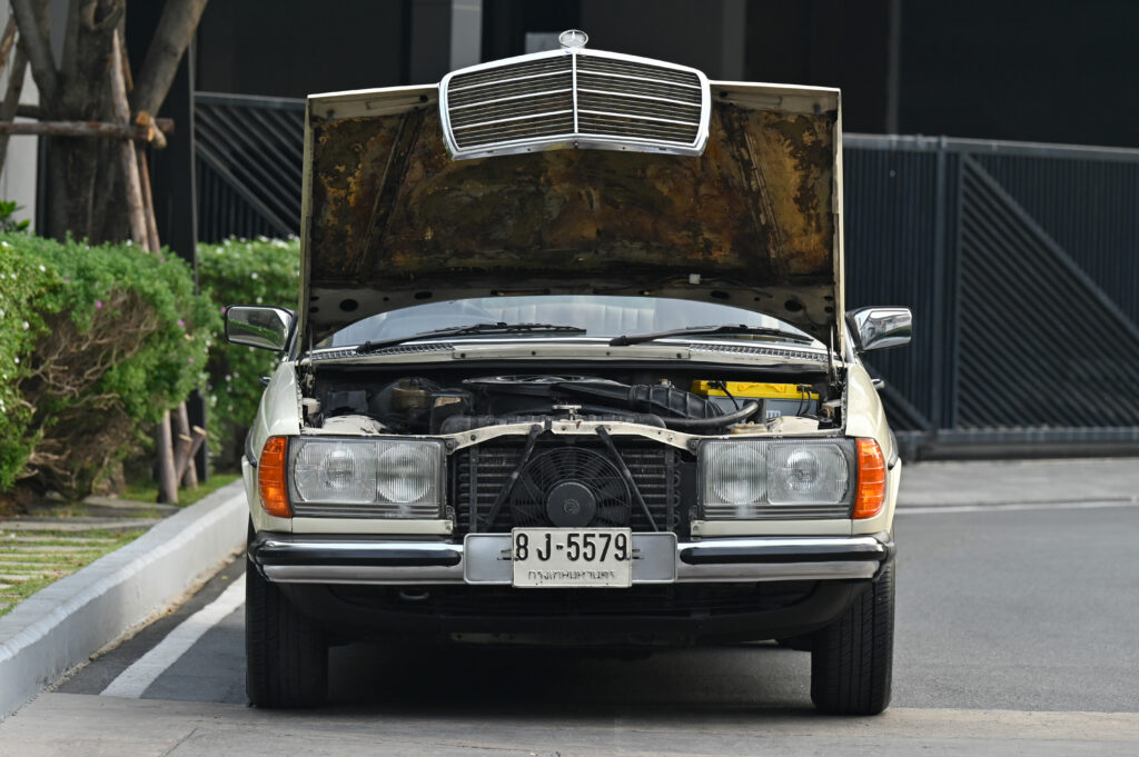 เหมือนถูกคําสั่งให้ประหาร ดุจยืนฟังศาลอ่านคําพิพากษา ขาย BENZ W123 200 MT 1983 ของนักร้องชื่อดังครับ