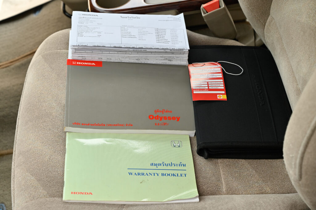 ไมล์แท้ 71,706 km Honda Odyssey RA6 2.3 VTi รถบ้านมือเดียวสภาพดี มีประวัติศูนย์ฮอนด้าจนถึงปัจจุบัน