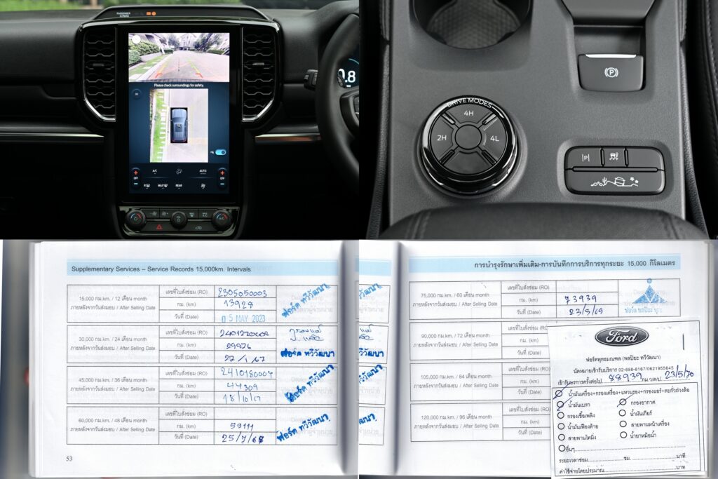 70,000 km Everest Titanium+ 2.0 Bi-Turbo 10AT 4WD รถบ้านลำดับเดียวซื้อเงินสด มี Warranty ถึง 10/2027