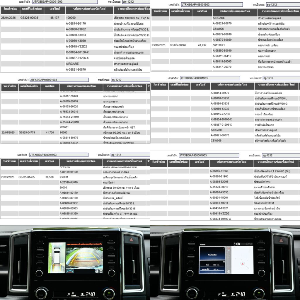 49,577 km Toyota Majesty 2.8 Grande รุ่น Top เพิ่มระบบช่วยเหลือการขับขี่ รถบ้านมือเดียวสภาพดีเยี่ยม